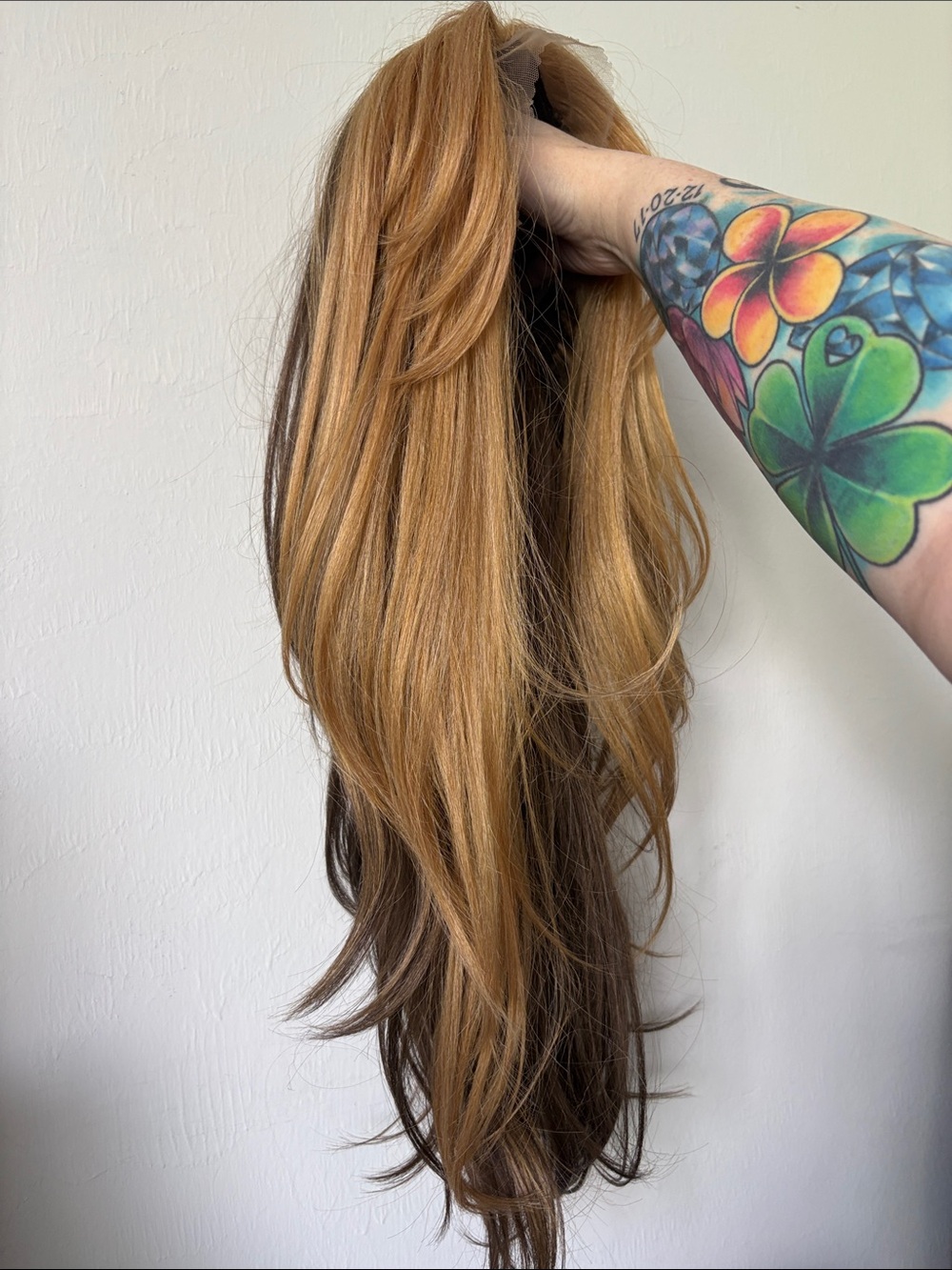 Blonde/Brown Lace Front Wig - Natural Honey Blonde - Picture 6 of 13